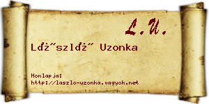 László Uzonka névjegykártya